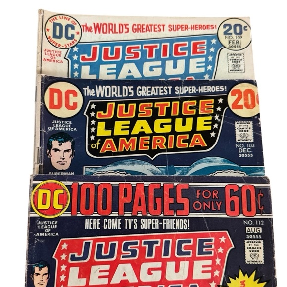 Vintage Justice League of America Comic Books Set of (3) USED CONDITION - Picture 3 of 7